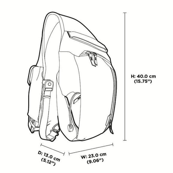 NWOT Alpaka Metro Crossbody Bag Right Black | Axoflux 210D - Picture 2 of 6